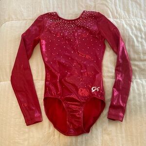 AS Sparkly Gk Long sleeve Rhinestone Leotard